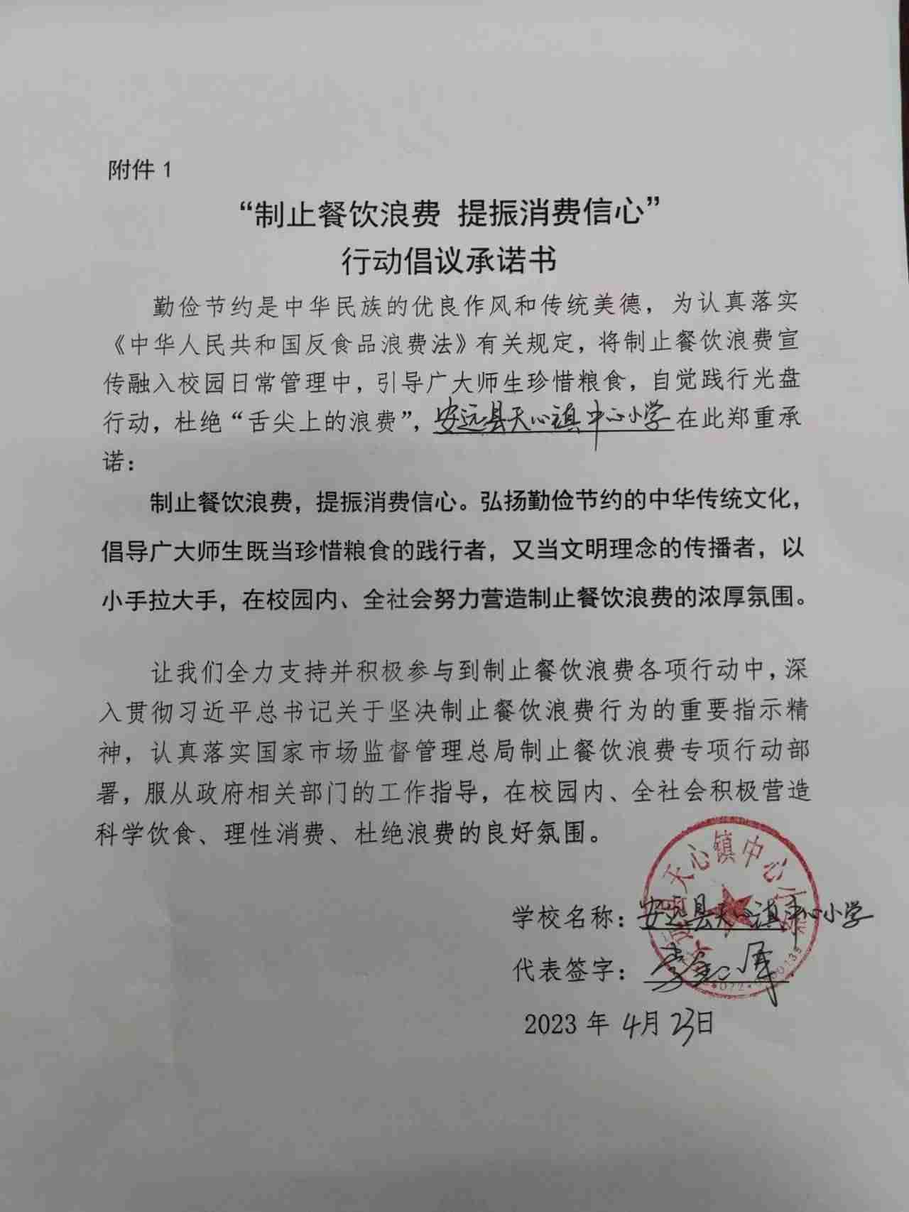 承诺书1（安远县天心镇中心小学）.jpg